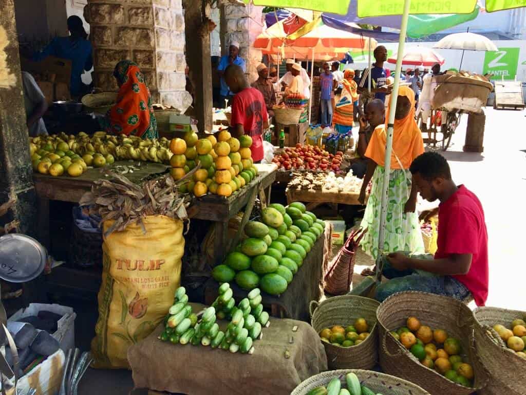 Stone Town market Zanzibar